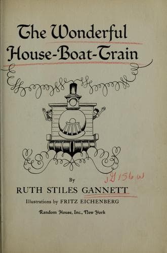 Cover of The wonderful house-boat-train.