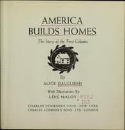 Cover of America builds homes