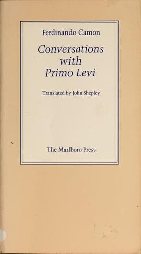 Cover of Conversations with Primo Levi