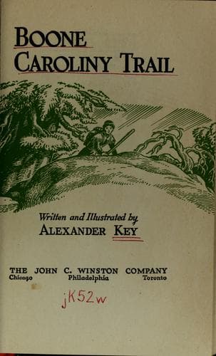 Cover of With Daniel Boone on the Caroliny trail