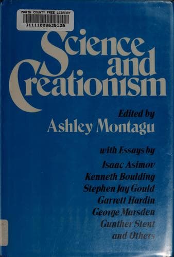 Cover of Science and creationism