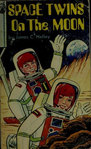 Cover of Space twins on the moon
