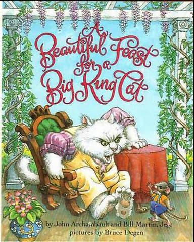 Cover of A beautiful feast for a big king cat (Barksbee Books)