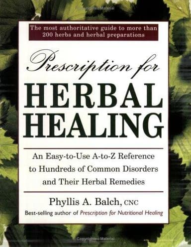 Cover of Prescription for herbal healing