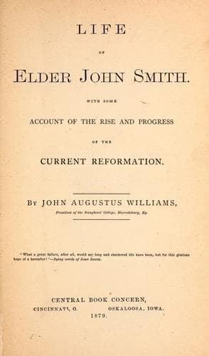 Cover of The life of Elder John Smith