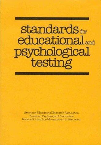 Cover of Standards for Educational and Psychological Testing 1999 (Standards for Educational and Psychological Testing)