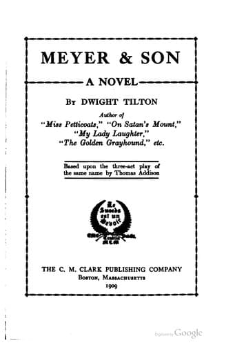 Cover of Meyer & Son