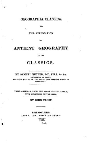 Cover of Geographia classica