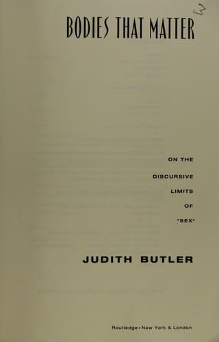 Cover of Bodies that matter