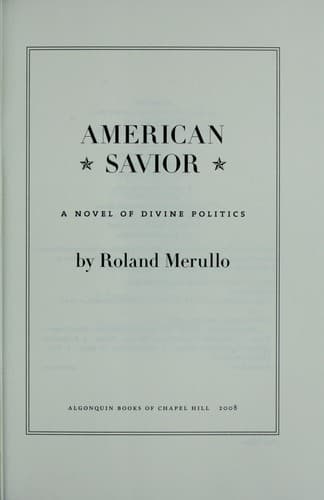 Cover of American Savior