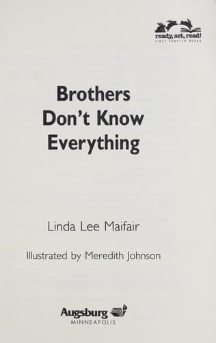 Cover of Brothers don't know everything