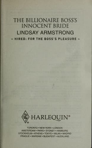 Cover of THE BILLIONAIRE BOSS' INNOCENT BRIDE