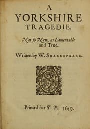 Cover of A Yorkshire Tragedy