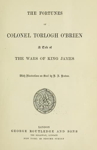 Cover of Fortunes of Colonel Torlogh o'brien [by J. S. le Fanu]