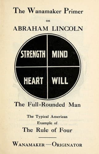 Cover of The Wanamaker primer on Abraham Lincoln