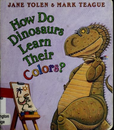 Cover of How do dinosaurs learn their colors?