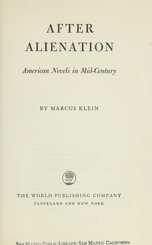 Cover of After alienation;