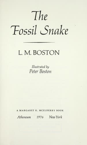 Cover of The fossil snake