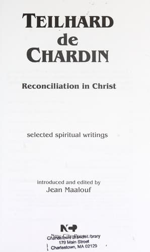 Cover of Teilhard de Chardin