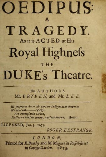 Cover of Oedipus