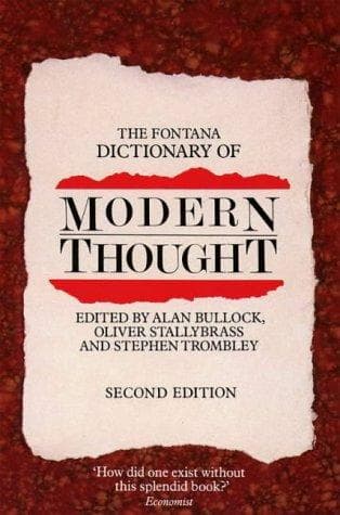 Cover of The Fontana dictionary of modern thought