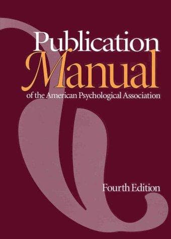 Cover of Publication Manual of the American Psycological Association