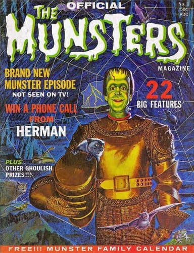 Cover of The Official Munsters Magazine