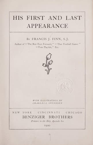 Cover of His first and last appearance