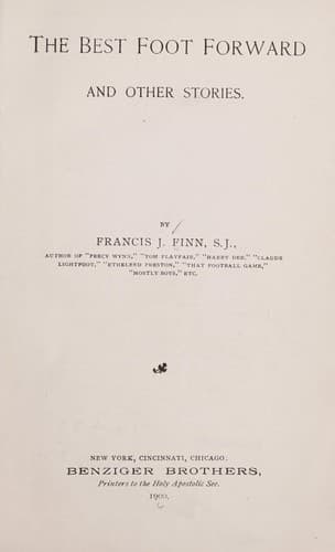 Cover of The best foot forward, and other stories