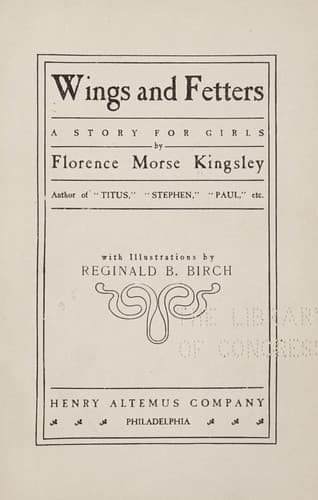 Cover of Wings and fetters