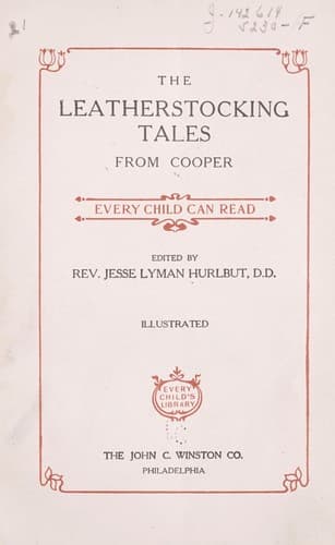 Cover of The Leatherstocking tales from Cooper, every child can read