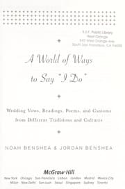 Cover of A world of ways to say "I do"
