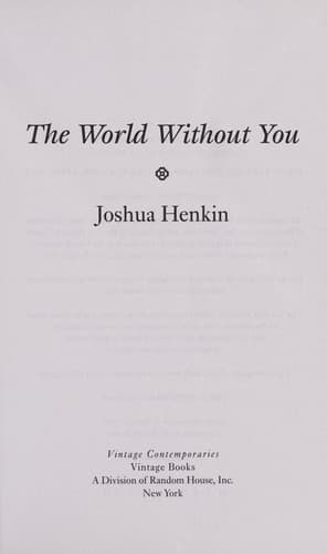 Cover of The World Without You