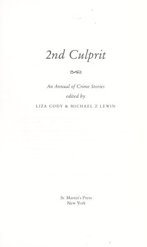 Cover of 2nd culprit