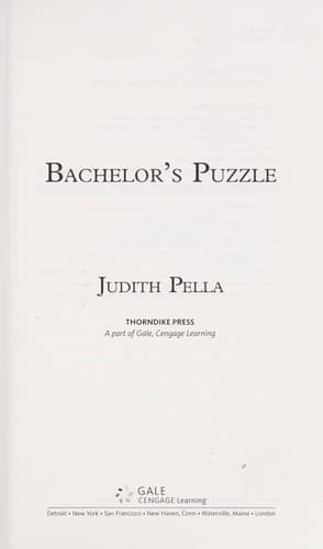 Cover of Bachelor's Puzzle