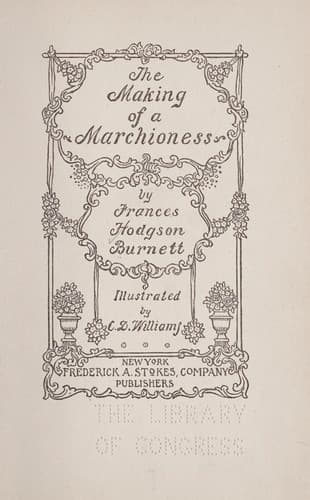 Cover of The Making of a Marchioness