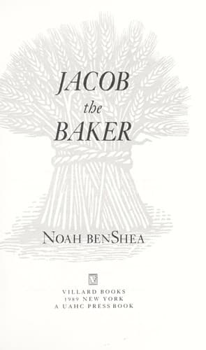 Cover of Jacob the Baker: Gentle Wisdom For a Complicated World