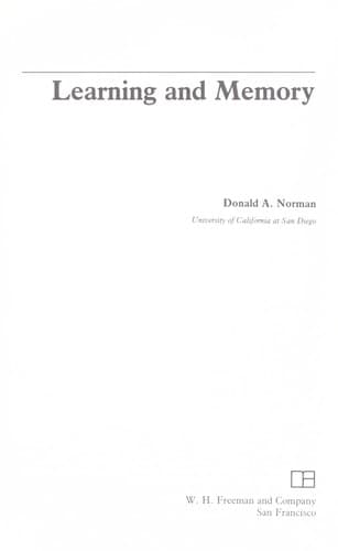 Cover of Learning and memory