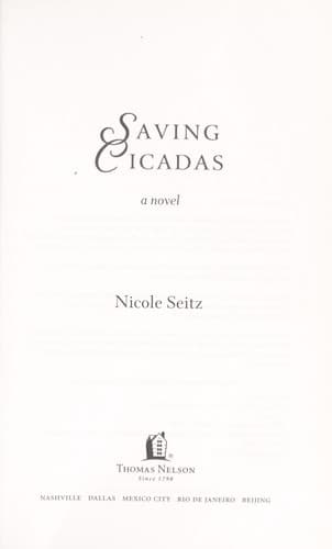 Cover of Saving Cicadas