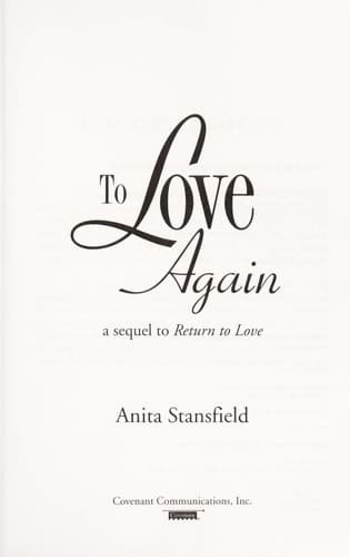 Cover of To love again