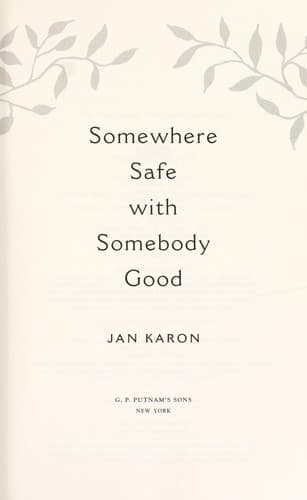 Cover of Somewhere safe with somebody good