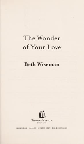 Cover of The wonder of your love