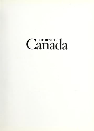 Cover of The Best of Canada.