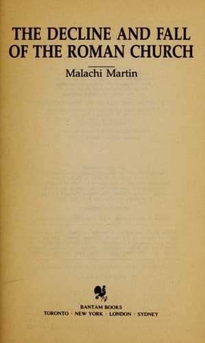Cover of Decline and Fall of the Roman Church