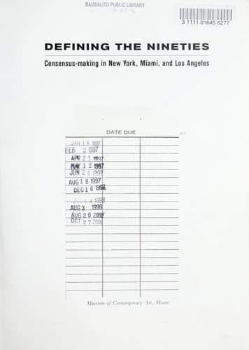 Cover of Defining the Nineties