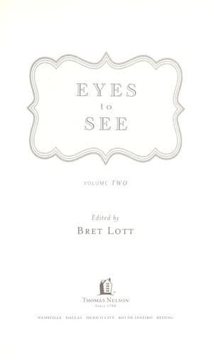 Cover of Eyes to see