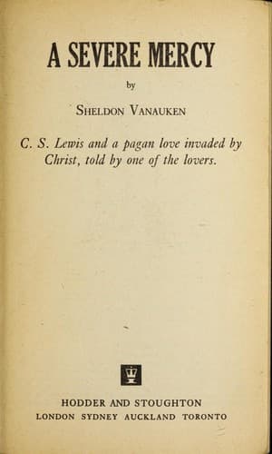 Cover of A severe mercy