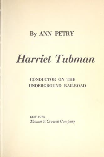 Cover of Harriet Tubman, conductor on the Underground Railroad