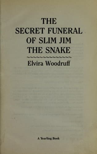 Cover of The secret funeral of slim jim the snake
