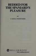 Cover of Bedded for the Spaniard's Pleasure